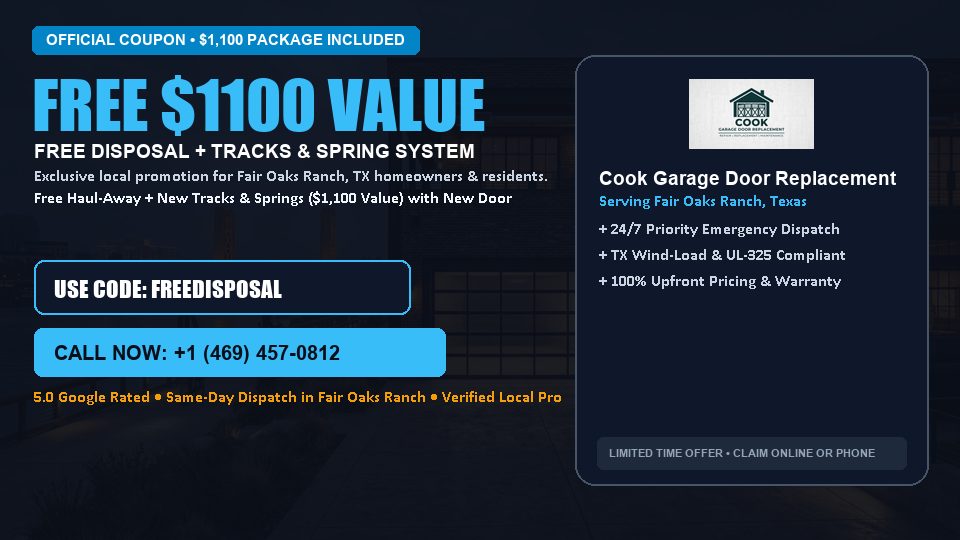 Cook Garage Door Replacement FREE Haul-Away & Heavy-Duty Tracks with New Door